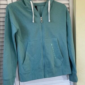Spyder Women's Teal Zip-Up Hoodie & sweatpants.